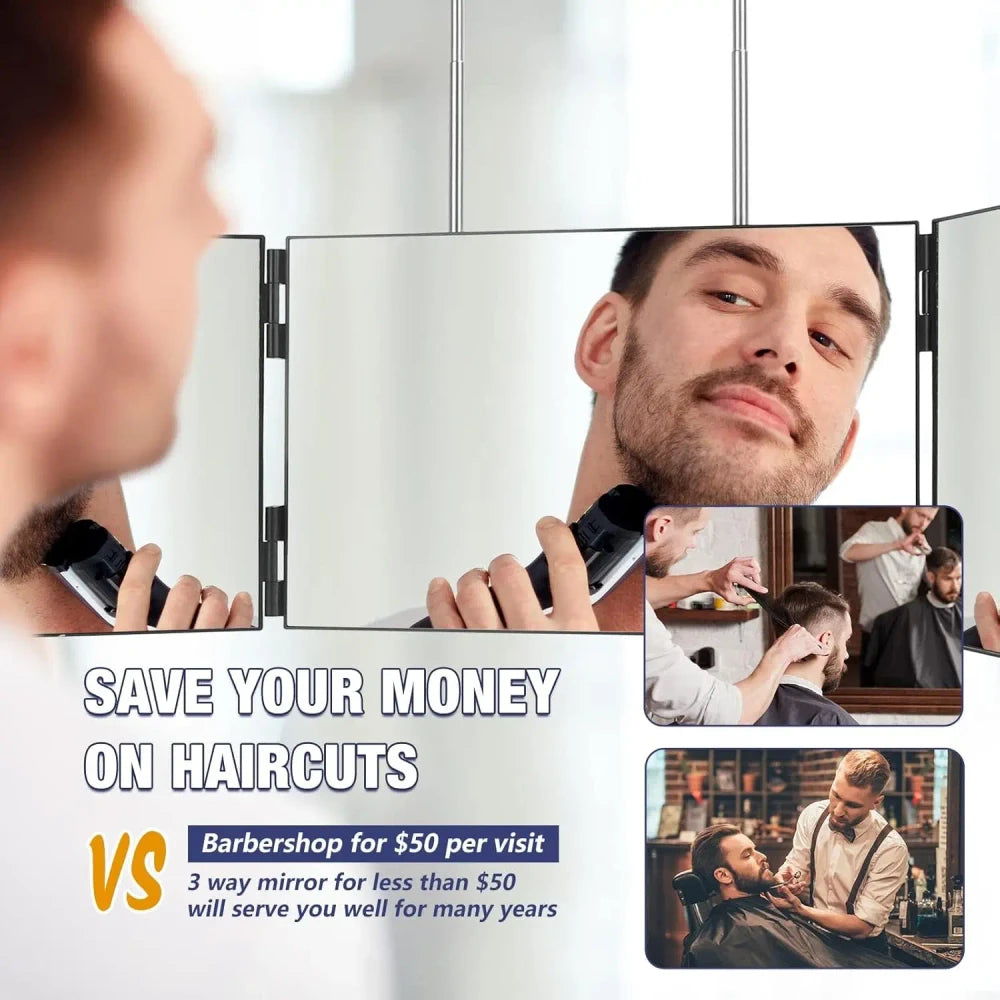 Trifold Self-Cut Vanity Mirror