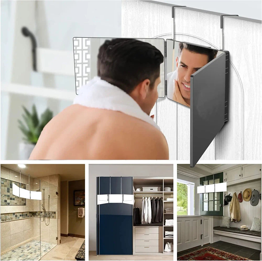 Trifold Self-Cut Vanity Mirror